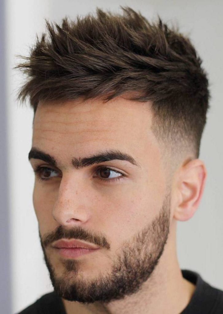 textured fade hair cut